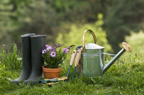 Stylish planting and hard landscaping designed for a Marylebone property